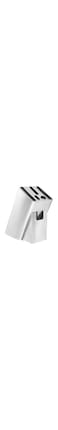 CHUANGRUN Stainless Steel Knife Holder, Knife Block Without Knives for Kitchen, Universal Knife Block Holder with 5 Slots, Space Saver Knife Storage