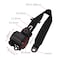 Universal 3-point Car Retrofit Seat Belt With Emergency Locking &ndash; Iron Bar Latch
