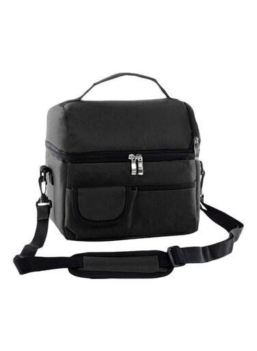 Thermal Insulated Lunch Bag Black 23x16x25cm