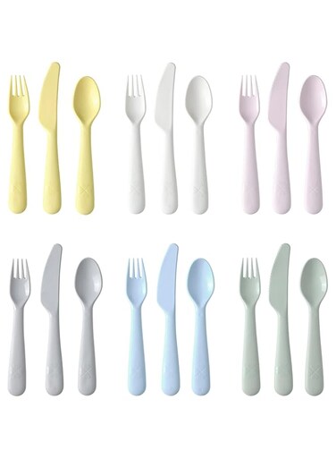 KALAS 18-Piece Cutlery Set, Mixed Colours