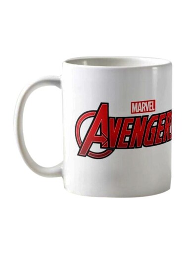 Piece Avengers Logo Printed Mug White/Red/Black