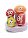 4pcs Squeaky Dog Ball, Latex Rubber Dog Squeak Toys,pet toys pet latex toys,Soft Bouncy Fetch Balls for Medium Small Pets Interactive Play (multicolour）