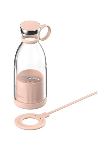 Portable Wireless Blender Personal Blender, Personal Juicer with USB Wireless Rechargeable, Cordless Juicer Personal Blender, Mini Mixer, Mini Portable Blender, Rechargeable Jet Mini Juicer (Pink)