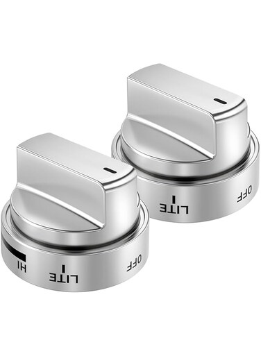PatioGem Updated 2Packs AEZ73453509 Gas Oven Range Stove Knobs, Burner Control Knob Compatible with LG Stove/Oven/Range Knobs Replacements, Cooktop Replaces AEZ72909008 AP5669773 PS7321756 AEZ72909013