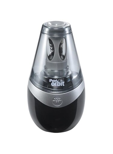 Westcott 16244 iPoint Orbit Battery-Powered Pencil Sharpener for Home and Office, Black