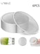 6 Pack Sprouting Lids - Stainless Steel Screen Filter Strainer Lid - for 86mm Wide Mouth Mason Jar, Sprouting Lids, Mason Jar Sprouting Lids, Regular Mouth Mesh Bean Sprout Sieve Lids for Bean, Alfalfa, Broccoli&iuml;&frac14;&circ;82mm&iuml;&frac14;&permil;