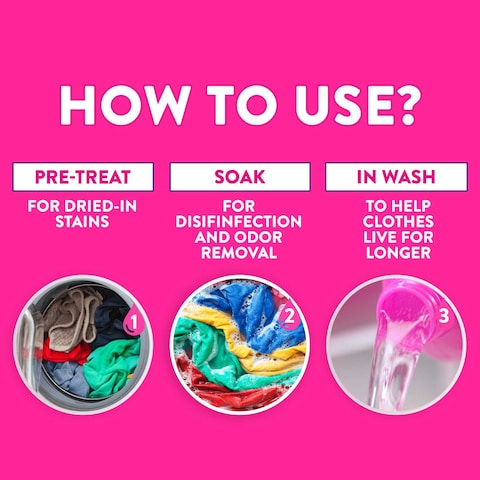 Vanish Liquid Fabric Stain Remover 500ml for Coloured &amp; White clothes