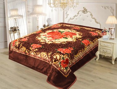 STARLIFE Double Ply Premium Quality Blanket 100% Polyester SPUN YARN Obtained From Virgin Polyester Suitable For Winter And Rainy Season 11 LB, SL-BL4403