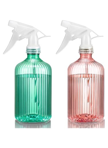 Azonee Spray Bottles Empty Spray Bottle Plant Misting with Adjustable Spray Head Clog Proof Water Spray Bottle for Household Cleaning Garden Plants Hairdressing 500ml 2 Pcs