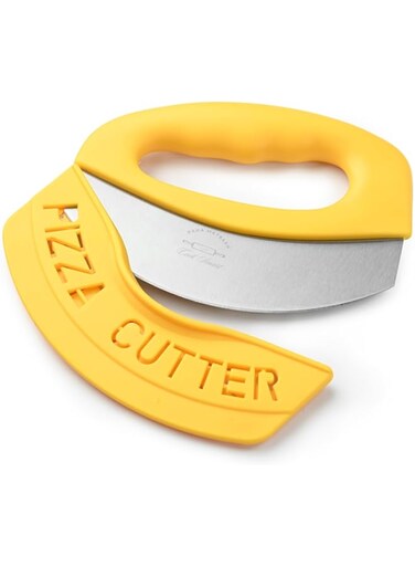 Raha Matbakh Premium Stainless Steel Pizza Cutter  Ergonomic Handle Easy Clean   Best Kitchen Tool for Slicing Pizza Effortlessly   Multifunctional Knife Easy and Safe to use