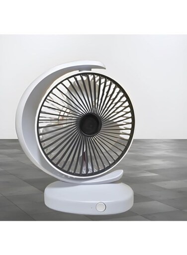 Portable Desk Fan - USB Rechargeable Clip-on Fan Quiet, Strong Wind, Multifunctional Cooling Fan for Indoor and Outdoor Use