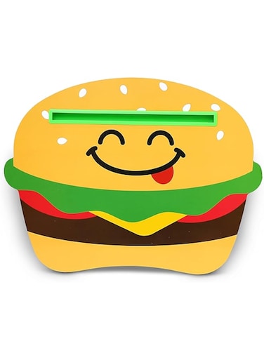 Good Banana Lap Desk - Built-in Tablet Holder, fits laptops and Chromebooks, iPads up to 15", Delux Plush Padding (Cheeseburger)