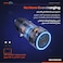 Porodo Blue RIVA 60W Dual USB-C Car Charger with Indicator Light &amp; 1m 60W USB-C to USB-C Cable
