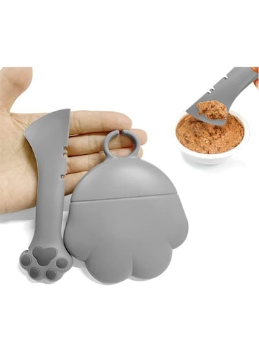 Cat Food Spoon Cat Can Opener Silicone Animal Food Mixing Spoon