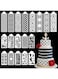 YHRY 18 Pcs Cake Decorating Stencils, Floral Wedding Cake Molds, Reusable DIY Baking Decor Mold for Cake Decoration, Cake Cookie Fondant Side Baking Mesh Stencil, Hollow Lace Cake Decoration Molds