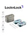 &amp; LOCK LocknLock Insulated Lunch Bag 5-Piece Set Grey, Airtight, BPA-Free Food Containers with Water Bottle, Spoon &amp; Fork, Portable Meal Prep Lunch Kit for School, Work &amp; Travel