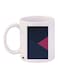 Stripes Printed Coffee Mug White/Blue/Pink 11ounce