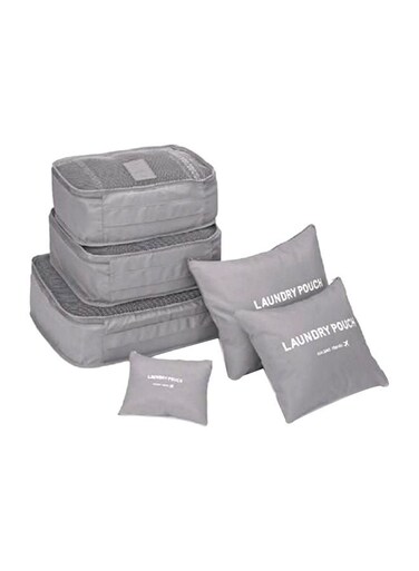 Baby 6-Piece Packing Organizer Set Grey One Size inch