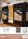 Blackout Bottom Bunk Bed Curtains Dormitory Room Lightproof Decorative Roommate Privacy Cover Canopy Photo Background Decor Backdrop Blackout Curtain 2 Panels
