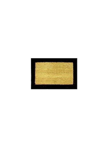 Arvix Bleached Bordered Coir Mat – Multi-Color, 40x60x1.5 cm, Durable Natural Fiber Doormat