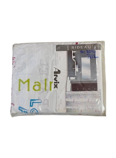 Vinyl Printed Shower Curtain 180x200cm – Waterproof, Stylish Design, Easy to Clean