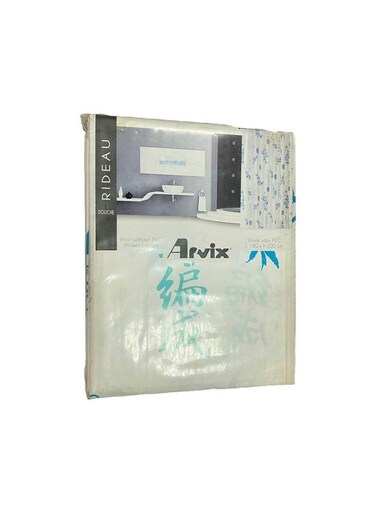 455 PEVA Printed Shower Curtain – Waterproof Bathroom Curtain (180 cm x 200 cm) with Hooks