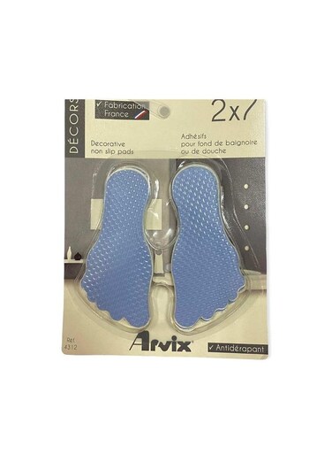 AR 312 41 White Decorative Bath Foot Pad &ndash; Non-Slip, Stylish Bathroom Safety Mat