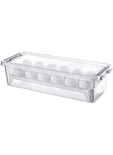 Hobby Life Grand 12 Pcs Egg Storage Box 3.5 Litres (Transparent)