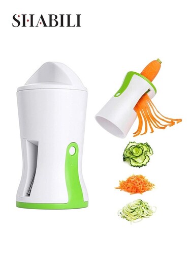 Vegetable Spiralizer Slicer for Cooks and Families, PP Material Kitchen Tool for Salad Making and Meal Prep, Zucchini Noodle Maker and Cucumber Spiral Cutter Vegetable Slicer Carrot Noodle Maker