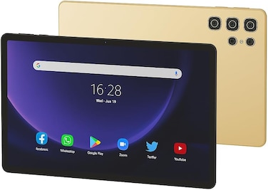 Modio M92 Tablet &ndash; 11&Prime; HD InCell, Android 13, 16 + 1 TB, 10,000 mAh, Dual SIM 5G, 13 MP cam, comes with Keyboard, Mouse, Pen &amp; Case (Gold)