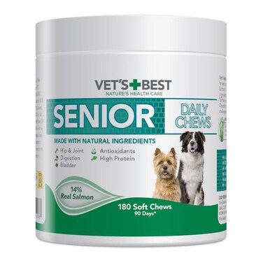 Vet&rsquo;s Best Senior Dog Daily Chews 180pcs &ndash; Immune &amp; Digestive Support