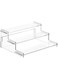 KEPTFIT 3 Tiered Acrylic Display Stand, Cupcake Holder, Perfume Organiser Display Riser Stand, Nail Polish Organiser, Small Collectibles Stand for Makeup, POP Figures, Dessert for Party (22.3CM)