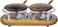 2 Glass Spice Jars Condiment Pot Storage with Wooden Lid, Spoon, Base and Chrome Handle Canisters Seasoning Box for Condiment, Salt, Sugar, Herb, Brown/Clear