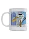 Squidward Tentacles Printed Mug White/Blue/Brown 350ml