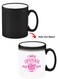 Color Changing Heat Sensitive Ceramic Mug, Image Revealed When HOT Liquid is Added! Two kids ago