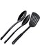 Tefal Cookware Set Of 9 PCs, Super Cook, Frypan 24cm/Wokpan 28cm/Stewpots 22/24cm/Spoon/Slotted Spoon/Slotted Spatula, Aluminium Non-Stick With Thermo Signal, Black, B459S984, 24,28,22,24cm