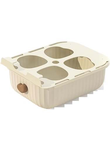 Plastic Drawer Organizer for Closet, Underwear, Socks, Bras - 15 Grid Storage Box for Clothes, Wardrobe, Kitchen, Office, Bathroom - Divider Pack, Smooth Slide, 31x25x8cm,White (1 Pack)