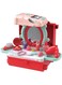 BOWA 3 in 1 Beauty Playset Beauty Salon Toy Kit Pretend Play Dress Up Fashion Accessories for Girls in Bus Theme