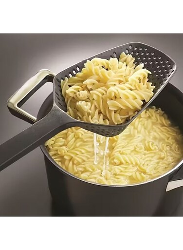 Italian Pasta Scoop, Waterproof Spatula, Drain Scoop, Ice Scoop, Filter Scoop, Fence Scoop Kitchen tool, Suitable for Cooking, Christmas and New Year Party Gifts, Suitable for Valentine's Day and Housewarming Banquets.