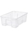 Multi Use Transparent Plastic Storage Box With Lid for Organizing Stackable Bathroom Kitchen Pantry Organizer Bin Toys Container (Medium)(11L)