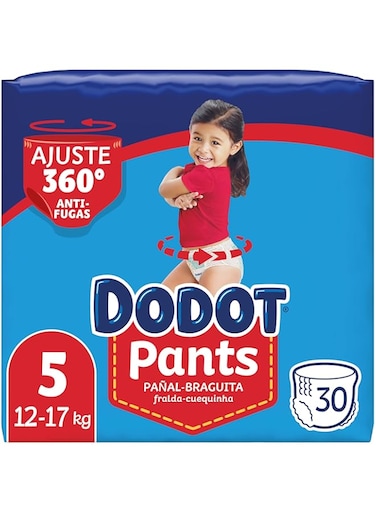 DODOT PANTS pa&ntilde;al-braguita T5 12-17 kg 30 u
