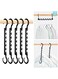 Sturdy Plastic Space Saving Hangers 12 Pack, Cascading Hangers Organizer Closet Space Saver 80% and Wrinkle Free Clothes, Multi Collapsible Hangers for Heavy Clothes, Shirts, Pants