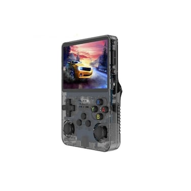Game Console with 3.5-inch Screen, Clear Transparent Design, Built-in Controller, Gaming Device