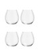 LEERDAM 4-Piece Vinetto Tumbler Glass Set, 720ml, Premium Crystal Tumblers for Water, Cocktails, and Soft Drinks