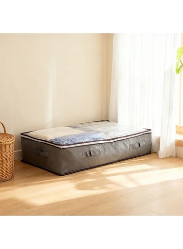 HOME Velora Underbed Fabric Storage Rack 100X50X15 Cm Grey Organizer