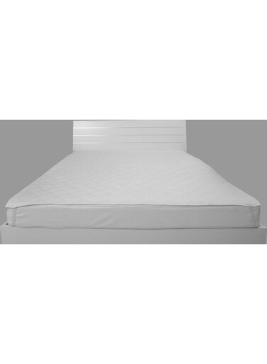 Quilted Mattress Protector Microfiber White 180x200cm
