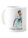 Piece Printed Cristiano Ronaldo Mug White