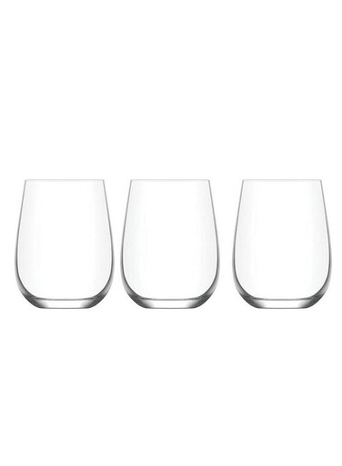 GAIA 360cc Crystal Tumbler Set of 3 &acirc;&euro;&ldquo; Stylish Drinkware for Water, Juice, and Cocktails