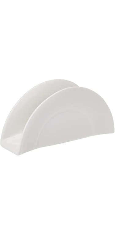 Porceletta Porcelain Napkin Holder, 5-Inch Size, Ivory