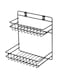 Sulfar Stainless Steel Multipurpose Shoes Detergent Holder, Bathroom Rack, Bathroom Accessories (Black)